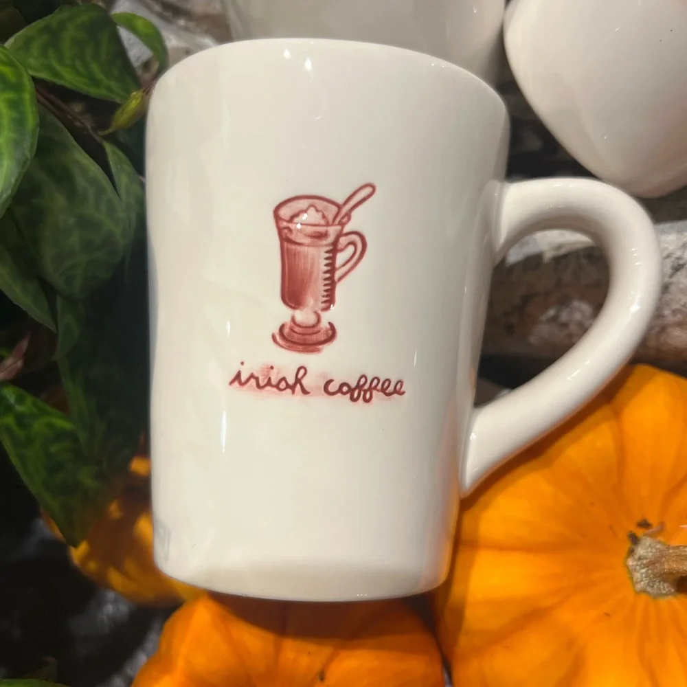 Williams Sonoma Seasonal Diner Mug Trio Hot Chocolate Mulled Cider Irish Coffee